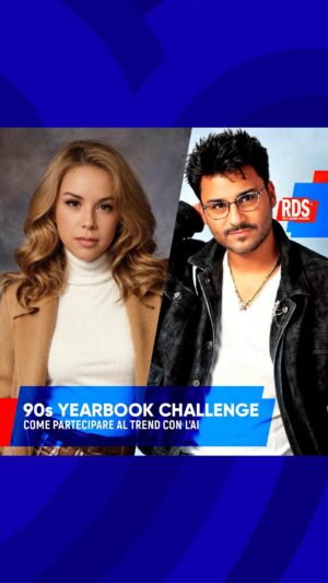 Anna Pettinelli Instagram - 🔙 Un salto negli anni ’90 con @anna_pettinelli e @sergio_friscia 😍 

Avete fatto anche voi la #YearbookChallenge? 
Scoprite come fare su RDS.it! 

#RDSreels #RDSgrandisuccessi #AnnaPettinelli #SergioFriscia #yearbookchallenge2023 #YearbookTrend #YearbookAi #ai #90syearbook #yearsbook #yearsbookchallenge