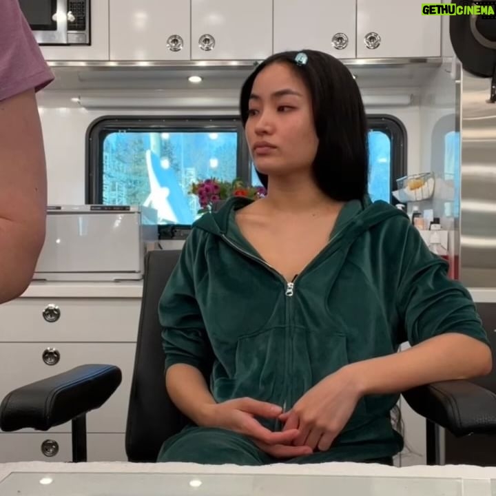 Anna Sawai Instagram - BTS time! @shogunfx 1. Working with Lash and his team on our first naginata scene in the woods which you’ll see in Ep 3. Crazy rain and mud on the day😀 2. Heather-san and Ai-san putting up with my nonsense for 40 mins every morning as they dressed me in Carlos’ beautiful kimonos. I can’t wait for you to see the story they tell👘 3. To make Sanna’s life a little easier, I crocheted a pin holder to hold the hundreds of pins that were used to hold Mariko’s wig in place. Always your Monchhichi🙈 4. Getting up at 4am and starting my day in Rebecca’s chair. Our second time working together and she knew everything I needed, from skincare, to makeup, to the best shots of espresso on days that were extra tough🥹