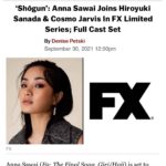 Anna Sawai Instagram - Someone commented they wanted to see me in this… well SURPRISE!! Shooting as we speak. Wish us luck xx