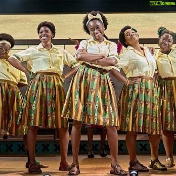 Anna Shaffer Instagram - It’s giving…I’m in actual love with these women! 1986 called and it really said SLEEVES 🤩. Thank you @jjbioh @mons_about @chescmood @jesschase19 for the gift of this role. I can’t believe we are now OPEN, I am so proud of US. This show is unique. It’s so fun and playful and devastating, it shows blackness in all of its complexity and joyfullness. And THE COSTUMES. Come onnnn. Come and see our show! It’s really bonkers and really good! 🎟️ link in bio 🎟️ #SchoolGirlsOrTheAfricanMeanGirlsPlay @lyrichammersmith