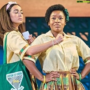 Anna Shaffer Instagram - It’s giving…I’m in actual love with these women! 1986 called and it really said SLEEVES 🤩. Thank you @jjbioh @mons_about @chescmood @jesschase19 for the gift of this role. I can’t believe we are now OPEN, I am so proud of US. This show is unique. It’s so fun and playful and devastating, it shows blackness in all of its complexity and joyfullness. And THE COSTUMES. Come onnnn. Come and see our show! It’s really bonkers and really good! 🎟️ link in bio 🎟️ #SchoolGirlsOrTheAfricanMeanGirlsPlay @lyrichammersmith