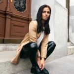 Anna Veith Instagram - Me at a @calzedonia shoot in vienna on a sunny autumn day…now it´s winter and I´ve changed a little🤰🏻, but leather leggins always work 😉 #calzedonia #feelgoodincalzedonia #throwback #autumn #winter #fashion #styles
