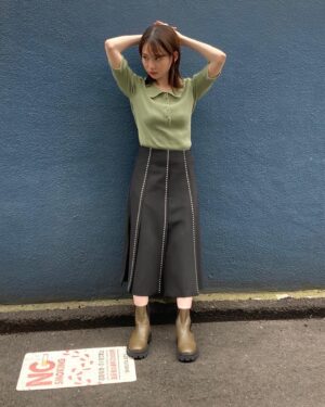 Anna Yamada Instagram - ZIPのときの衣装です☺️

衣装、メイクの中井さん菅長さん1ヶ月間朝早くからありがとうございました🙏