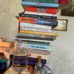 Annabel Crabb Instagram – Yeah the other angle of the bedside book pile is… not reassuring, structurally speaking