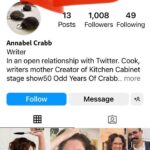 Annabel Crabb Instagram - Hey friends if you come across this @instagram account pretending to be me … it really isn’t. And if it DMs you to help support the RESTAURANT I OPENED… ahhh… please don’t. I trust that most people who know me would be too helpless with laughter at the idea of my managing a restaurant to even click on a dodgy link but … you’re all kind and optimistic people so probably worth warning. Also if I do ever open a restaurant, probably don’t invest unless you enjoy the visuals of an enthusiastic lady ordering a million expensive ingredients then forgetting to charge people or just insisting they stay for seven hours. Whoever you actually are, tanaia_0982018 … tough way to make a living mate.