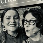Annabel Crabb Instagram - FINISHED! Last 50 Years Of Crabb show last night in Brisbane’s @bris_powerhouse … what a venue, and I nearly cried with delight when I walked in and found @caitlynkidney there running the tech. Kat is the greatest tech wizard I have worked with on this tour, she is like the Wolf in Pulp Fiction, can fix anything, never seen her drop her bundle… this is me actually attempting to kiss her during tech rehearsal… she is a roving genius who appears at various festivals and just makes shit work. I want to make her live in my house but I know this is a creepy instinct. Anyway, it’s all covered in Crabb’s Life Lesson #11 which is: Surround yourself with people who are smarter than you are. Swipe for the other smart people who have made this ridiculous enterprise easier and more fun - @glamgwenblake, who already has a full time job running a design company @boxerandco but also found the time to whip up and retail a teatowel account of my life … @jeremy.storer (pictured in background this man is HARD to photograph) who is the tour impresario and co-parent of the small impersonator and of course producer @laurenannhillman who runs a community TV station @44_adelaide in HER spare time but somehow managed to nurse me and my damaged voice through five cities and be the best company imaginable …. THANK YOU, I love yez all esp all those who came along ❤️