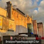 Annabel Crabb Instagram - FINISHED! Last 50 Years Of Crabb show last night in Brisbane’s @bris_powerhouse … what a venue, and I nearly cried with delight when I walked in and found @caitlynkidney there running the tech. Kat is the greatest tech wizard I have worked with on this tour, she is like the Wolf in Pulp Fiction, can fix anything, never seen her drop her bundle… this is me actually attempting to kiss her during tech rehearsal… she is a roving genius who appears at various festivals and just makes shit work. I want to make her live in my house but I know this is a creepy instinct. Anyway, it’s all covered in Crabb’s Life Lesson #11 which is: Surround yourself with people who are smarter than you are. Swipe for the other smart people who have made this ridiculous enterprise easier and more fun - @glamgwenblake, who already has a full time job running a design company @boxerandco but also found the time to whip up and retail a teatowel account of my life … @jeremy.storer (pictured in background this man is HARD to photograph) who is the tour impresario and co-parent of the small impersonator and of course producer @laurenannhillman who runs a community TV station @44_adelaide in HER spare time but somehow managed to nurse me and my damaged voice through five cities and be the best company imaginable …. THANK YOU, I love yez all esp all those who came along ❤️