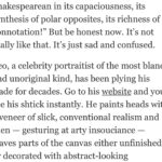 Annabel Crabb Instagram - So much commentary around this week about the King’s new portrait by Jonathan Yeo… this one, by the @washingtonpost’s @sebastian.smee, made me laugh out loud … “unaccountably frightening” 😂😂😂 (swipe for highlights) Smee is the reason I subscribe to the Washington Post - and his Insta feed is a treasure trove of insight into beautiful and surprising works. Personally, I reckon the painting’s colour scheme is an INCREDIBLY bold direction for a subject who once mused aloud upon his longing be a sanitary product. Maybe the whole thing is an epic troll by Big Tampax? Sorry, I made this high art discussion yucky didn’t I. As you were. But give the Smee a follow, ya won’t regret it.