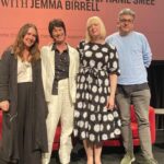 Annabel Crabb Instagram – Sat in on the MOST fascinating @sydwritersfest session yesterday on translation, featuring some true megafauna of the international translating scene: @jenniferlcroft (American who translates from Polish, Ukrainian and Argentine Spanish; she won the International Man Booker in 2018, y’all) Daniel Hahn, UK, who translates from Portuguese, Spanish and French, is currently writing a book about how translators convert Shakespeare into all the different languages, and his book “Catching Fire: A Translation Diary” is something I shall buy immediately, so compelling and hilarious was his description of his translation method, which is that he likes to do a rough translation on his FIRST READ of a book, yielding something “incredibly quick and very, very bad” and then he sets about fixing it. Ie he destroys the book and then rebuilds it. This description clearly freaked out Australia’s own translation superstar @stephanie.smee – whose translations of The Rome Zoo and Hannelore Cayre’s The Godmother are favourites of mine. She visibly tensed at the description, obviously much more of a get-each-bit-perfect-before-you-move-on type operator. So interesting to hear about the different techniques plus all the different ways they came to their translation languages. @jenniferlcroft for instance, growing up in Oklahoma, taught herself Russian because she had “nothing else to do”. Later, in Iowa, she was at university studying translation and the Russian teachers disappeared so she converted to Polish. Daniel Hahn is super comfortable writing in his translation languages but feels awkward speaking them. Stephanie talked a bit about her forthcoming translation of Marie-Helene Lafon’s The Son’s Story and said of the writer “She makes me breathe differently when I read her.” So beautiful. @jemmabirrell did a wonderful job of allowing us all to glimpse this magical world of translation, the tender care these writers take with the words of others, and the fierce advocacy they do for non Anglophone writers, round the clock. SUCH a cool session.