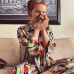 Annalise Basso Instagram – Waking up in PJs from @natoricompany and sipping on @treasuregreentea has turned me into a morning person 🌞✨❤️