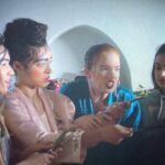 Annalise Basso Instagram - How many times can one get caught holding sharp things before it gets suspicious? Asking for a friend... *Captain Fantastic was filmed in 2014; Snowpiercer and Ladyworld were filmed in 2018