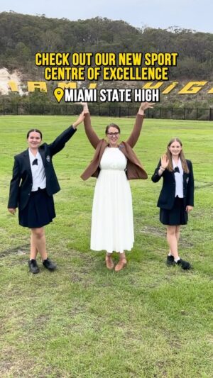Annastacia Palaszczuk Instagram - Miami State High’s epic new Sports Centre of Excellence is here! 🙌 We’re upgrading schools across Queensland as part of our Big Build. #education #goldcoast