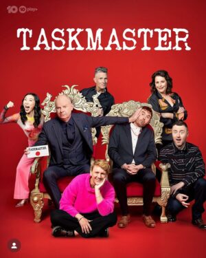 Anne Edmonds Instagram - @taskmasteraustralia starts tonight at 730pm on @channel10au I loved making this show because they let us do whatever we want. Honestly, no idea was out. Everything made sense to me at the time, including this costume. You should watch! It's funny. Will also be available on @10playau And I loved working with all these guys except Lloyd who I fought to the death.