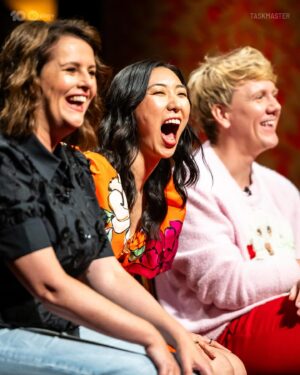 Anne Edmonds Instagram - Tonight @taskmasteraustralia is back at 730pm on @channel10au with a new team task with my bae @joshthomas87 WATCH! It's funny. Xx