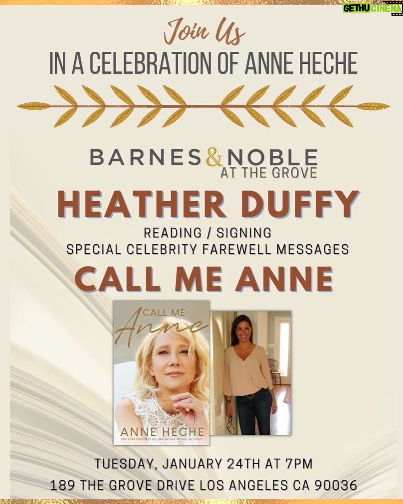 Anne Heche - 16.8K Likes - Hi Everybody,
Homer here. Never imagined I'd find myself responsible for mom's IG account, but here we are. First things first, from August to now, the amount of love, care and support shown by those on social media and IRL has been overwhelming and blessedly received - thank you. One day at a time is working for me as I'm sure the healing journey will be a long one. Your good thoughts and well wishes will continue to comfort me on my path.
But this is my mom's account so enough about me. I have a responsibility to share with her community what she was working on and how excited she would have been to tell you herself.
My mom had a completed manuscript for a second book at the time of her passing. The book is the product of mom's further efforts to share her story and to help others where she could. Call Me Anne is the result and I know she was excited to share with the world. So, mom, here I am sharing it with the community you created, may it flourish and take on a life of it's own, as you would have wanted.
For those in Los Angeles, there will be a special event at the Barnes & Noble at The Grove. I know mom would want to see everyone's smiling face as she read an excerpt and signed copies.
I don't plan on using this platform too often but know she loved her fans, loved writing (she wrote endlessly) and it would not feel right not to reach out at a time like this.
As mom liked to sign off,
Peace and love,
Homer
