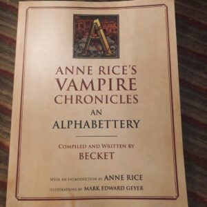 Anne Rice Instagram - So many exciting and wonderful things have been happening behind the scenes at our television series based on #TheVampireChronicles that we forgot to post here on Instagram about the much anticipated release of ANNE RICE’S VAMPIRE CHRONICLES - AN ALPHABETTERY, compiled and written by Becket. For devoted and first time readers of Anne, the Alphabettery is a painstakingly researched compendium of the lore and revelation that make up this thrilling and ongoing series, an elegant reference book that serves as an encyclopedia of Anne’s iconic fictional world. The Alphabettery is available everywhere books are sold in a handsome, illustrated trade paperback edition. #annerice #annericebooks #lestat #thevampirelestat #interviewwiththevampire #vampire #vampires