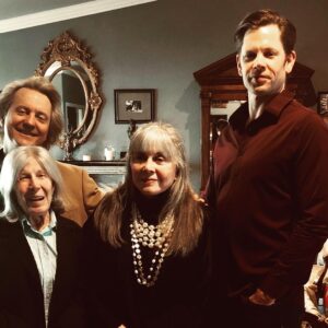Anne Rice Instagram - Anne wishes everyone a very Happy Thanksgiving, seen here with her son @christopher.rice.writer, her dear friend, the writer @ericshawquinn and her sister Karen O’Brien. #writersofinstagram #authorsofinstagram #lestat #thevampirechronicles #thevampirelestat #thanksgiving