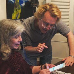 Anne Rice Instagram - Yes, we’re serious. Anne is learning how to use a mobile phone for the first time and @ericshawquinn is doing a great job of teaching her. “It’s time for me to learn how to text my sister.” #authorsofinstagram #bookstagram #texting #annerice #vampirechronicles