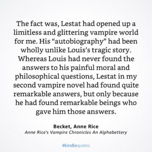 Anne Rice Instagram - Have you experienced THE VAMPIRE CHRONICLES ALPHABETTERY?  Not only is it an encyclopedic guide to Anne’s vampire world, it features a detailed and highly personal introduction from Anne on the origins of the series. (Posted by Anne’s Team). #annerice #lestat #louis #thevampirelestat #interviewwiththevampire #thevampirechronicles #authorsofinstagram #writersofinstagram