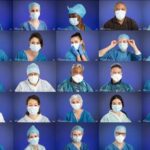 Anne Roumanoff Instagram - Merci à Nathalie Courau-Roudier - Photographe pour son mur de photos. Ils sont ambulanciers, infirmiers, aides-soignants, brancardiers, médecins… Et ils ont un coeur hors du commun. ♥️♥️♥️ Soyons solidaires avec eux ! #SolidaritéSoignants