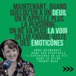 Anne Roumanoff Instagram - Anne Roumanoff était notre invitée « Dans le rétro » 🖤« Maintenant, quand quelqu’un a un deuil, on n’appelle plus la personne, on ne va plus la voir, on lui envoie juste des émoticônes. » 👨‍🏫👩‍⚕️« Les soignants et les profs sont les derniers remparts de la société. » 🥲 « Le rire n’empêche pas la douleur mais c’est quelque chose qui permet de prendre du recul par rapport à une situation difficile. » ❓« C’est important de se questionner sur sa manière d’être. Après, ce n’est pas pour ça qu’on arrive à changer. » 🎧 Podcast sur les appli ICI ou Radiofrance et sur toutes les plateformes. 📻 Chaque Samedi et dimanche dès 14h l’interview #dansleretro sur France Bleu 🎭 « L’expérience de la vie » à l’Olympia le 26/12 et en tournée #anneroumanoff #pensée #philosophiedevie