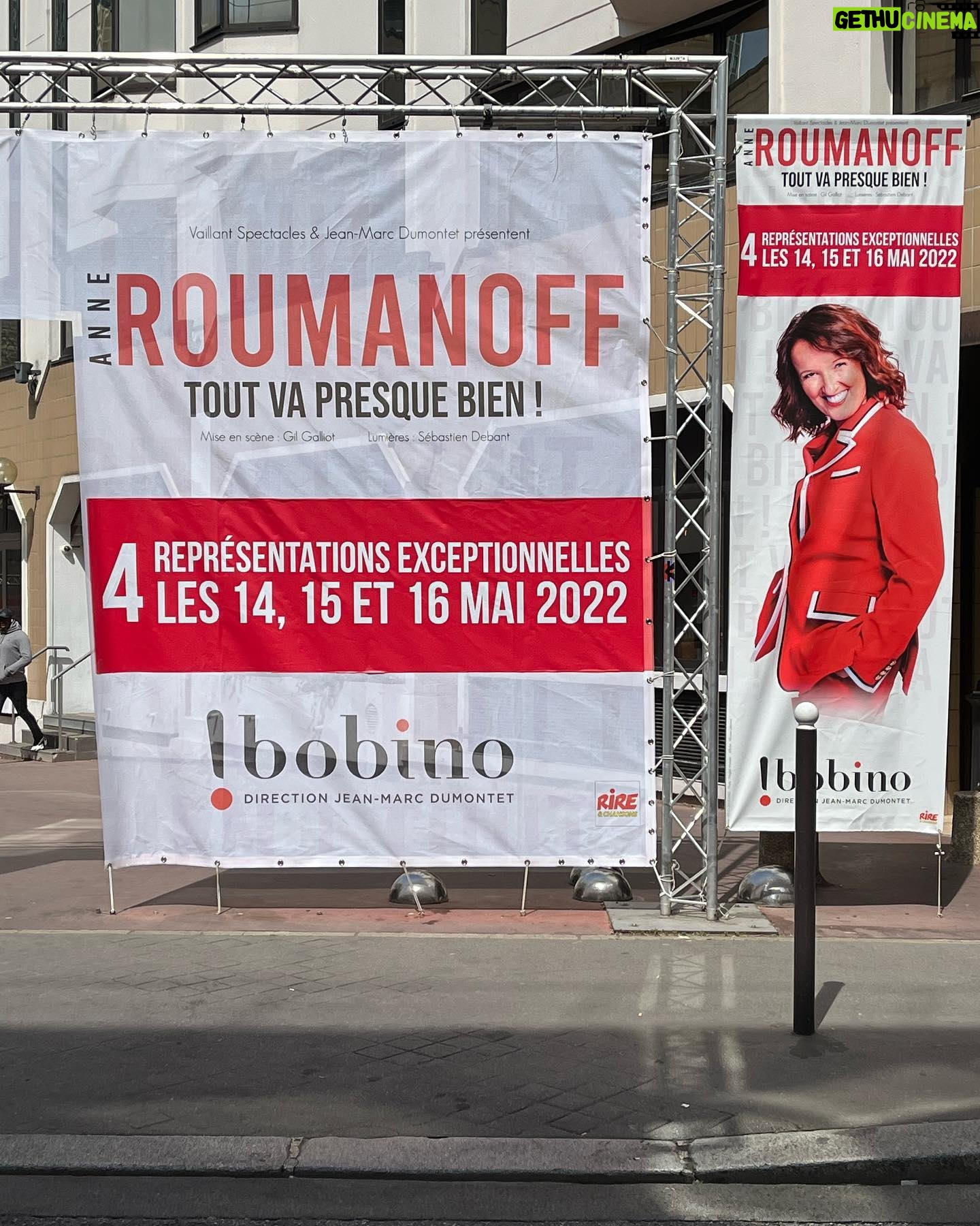 Anne Roumanoff Instagram - Et c’est parti pour 4 spectacles à @theatre_bobino !