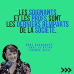 Anne Roumanoff Instagram - Anne Roumanoff était notre invitée « Dans le rétro » 🖤« Maintenant, quand quelqu’un a un deuil, on n’appelle plus la personne, on ne va plus la voir, on lui envoie juste des émoticônes. » 👨‍🏫👩‍⚕️« Les soignants et les profs sont les derniers remparts de la société. » 🥲 « Le rire n’empêche pas la douleur mais c’est quelque chose qui permet de prendre du recul par rapport à une situation difficile. » ❓« C’est important de se questionner sur sa manière d’être. Après, ce n’est pas pour ça qu’on arrive à changer. » 🎧 Podcast sur les appli ICI ou Radiofrance et sur toutes les plateformes. 📻 Chaque Samedi et dimanche dès 14h l’interview #dansleretro sur France Bleu 🎭 « L’expérience de la vie » à l’Olympia le 26/12 et en tournée #anneroumanoff #pensée #philosophiedevie