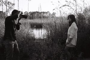 Anneliese Judge Instagram - Kevin, his camera, & me. 

on film