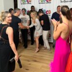 Anneliese van der Pol Instagram – Thanks for having these Big Name Bitches @atxfestival … more to come… @thepodco @thechristycarlsonromano  Pink dress- @estilo_austin