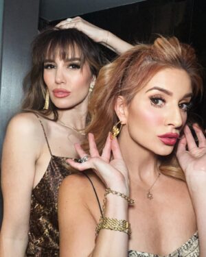 Anneliese van der Pol Instagram - Mob wives only. 🍝

 #rhony #rhonj #jerseyshore #siciliangirl #baddies #hoops #brunette #redhead