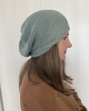 Annette O'Toole Instagram - This is my Rikke hat. Wonderful pattern by Sarah Young. I wear it a LOT.