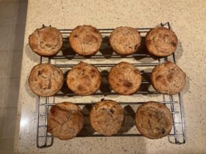 Annette O'Toole Instagram - Yep, I’m home. GF apple, date, oat bran muffinks.