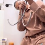 Annie Ilonzeh Instagram – Part 3 Bathroom DIY
Faucet install 
.
.
.
.
#diy #diyproject #diyhomedecor #faucet #diybathroom #bathroom #bathroomdesign #bathroomremodel #bathroomdecor #bathroomvanity #vanity #countertops #diycountertops #marble #diymarble #black #gold #hardware #fixtures
