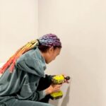 Annie Ilonzeh Instagram - Part 2: Master Bathroom DIY. Remember part 1, I had painted the ceiling (because your ceiling is still a wall). Now, I simply buttoned everything 🆙 More DIY’s coming soon! Candle by @mapleteaink (it’s incredible). Drop any questions 👇🏽 . . . . #diy #diyhomedecor #diyprojects #master #bathroom #bathroomdesign #bathroomdecor #part2 #hgtv #home #homedesign #homedecor #homedecoration #painting #accessories