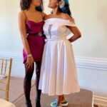 Annie Ilonzeh Instagram - I Love You Boss Everything that you do, that is you, I love so much💜💙🤎. #wcw What a beautiful day for such a beautiful couple. . . . #boss #celebration #wedding #you #through #one #helluva #party #davida #and #soren