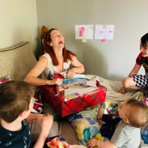 Annie Wersching Instagram - Oh Buddie my Buddie…The kids are alright, Buddie. Better than. They’re striving and thriving on Impossible Island. They’re three of the best people I’ve ever met. Your blood is so obviously pumping through their beautiful hearts. Happy Mother’s Day sweet Biddy (yeah, we pronounced Buddie ‘Biddy’ when it was just us..because we were adorable).. ~I love you little family…