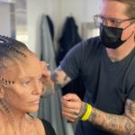 Annie Wersching Instagram - Sick of #Picard posts yet? 😉👑👽Never, you say?! Great! In honor of our panel at @wondercon today, this one goes out to the incredible artists who designed, executed and applied this tricky prosthetic. In the beginning I was called 4 hours before I was due on set. That included everything…hair in a bun, bald cap, crown on, 10 overlapping prosthetics, airbrushing and hand painting. Then costume and corset and all the rest. We very quickly got the whole shebang down to 2 1/2 hours! I’d go film some snarky BQ scenes and then it would take about 25 mins to remove the makeup pieces. I would let my hubs/family know I was almost finished by sending one of these ridiculous pics of prosthetics being cut off my face! 🤣 Some of my favorite times throughout my whole #StarTrekPicard experience were sitting in the chair being worked on by @jrmackinnon amd @kevinkirkpatrickart. I mean….what talent! And what great humans.❤️@vincentvandykefx and his team created piece after piece and @nevillepage was the concept artist for the whole thing! They did all of this while under the strictest of Covid protocols. I applaud them tremendously and I’m sure they’ll win lots of Emmys. 🏆 As they should! Don’t even get me started on @christineclarkdesign and @syzygy_designs and their ridiculously amazing detailed fittings and BQ costume…We’ll save that for next week ;) @startrek @startrekonpplus #picardbts