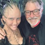 Annie Wersching Instagram - The man, the myth, the LEGEND. 💚 @jonathansfrakes directed this weeks all new #StarTrekPicard. SUCH a joy to work with. What an infectious glorious soul! #JonathanFrakes #Riker #Picard #BorgQueen