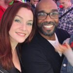 Annie Wersching Instagram - My boy Beach!!!!!! @michaelbeach So much love for you brother! Thanks @cirquedusoleil for the reunion! ❤️🤡👏🏼