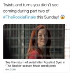 Annie Wersching Instagram - 😈🤗😈 @therookieabc Tomorrow night....she’s baaaaaack. #therookie #rosalinddyer