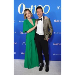 Annika Noelle Instagram - Keeping it 100 at #Out100 💚✨ 
A big thank you to @outmagazine & @ajmayers for such a magical evening of community 🌈