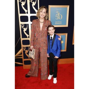 Annika Noelle Instagram - Couldn’t be more proud to accompany @henrysamiri to the 50th annual Daytime Emmy Awards. Congratulations again on your nomination! You are so unbelievably talented, bright, and most importantly, you are kind. I am one lucky TV mom 🩵 And a big congratulations to all the other nominees & winners of the night, especially you @iamthorstenkaye   #AlleyMills 😉 #itsabouttime 🏆 Also want to send love and a big thank you to @evabasler for always being there for us and being a champion of the daytime community 💕 And finally I want to reiterate what a blessing and honor it is to be a part of @boldandbeautifulcbs. Thank you for having us @daytimeemmys - another amazing celebration in the books! Now here are some fun snapshots of the night 📸 Shout out to @shantalllacayo for the 🕺 @sam_edelman for the 👞 and @kar_buff for helping me with the stunning glam 💄