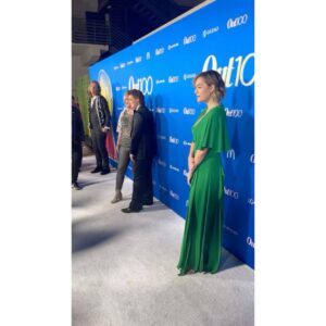 Annika Noelle Instagram - Keeping it 100 at #Out100 💚✨ 
A big thank you to @outmagazine & @ajmayers for such a magical evening of community 🌈