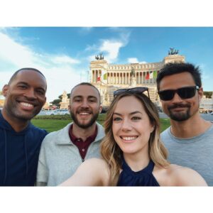 Annika Noelle Instagram - Had such an amazing time filming @boldandbeautifulcbs in Roma! Here are just a few photos from our adventures… with more to come! Grazie mille for the amazing food, wine, & hospitality 🇮🇹 this was an experience I will never forget and one I am so so grateful for 🤍 

#boldandbeautiful #roma #beautiful #hopelogan #italia #cincin #salute