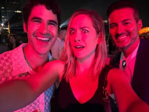 Annika Noelle Instagram - Blast from the past💥 congratulations @darrencriss on a great job hosting #MPTFNextGen Summer Party! 🥂 Here’s to friends old & new ~ #kismet