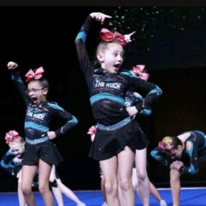 Anniston Price Instagram - This is our first year cheering, and we have absolutely LOVED it! Cheer is another way of performing, but it takes performance to another level.  We are thankful for our gym @therockathleticsptc and the awesome opportunities we have been given this year. And don't worry...we have some other types of performances coming out soon! 😉