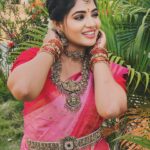Anshita Akbarsha Instagram - Chellamma ❤️ #happy #love #chellamma #vijaytvserial Saree @lisnavinu Jewels @littlefingers_bridal_jewellery Hairstylist @mersal_kid_08 #treadingreels #treditional #smile