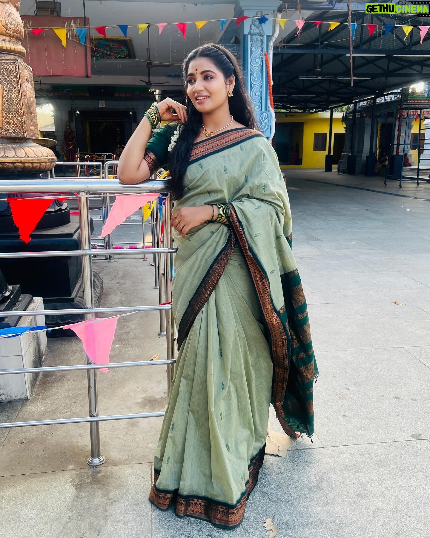 Anshita Akbarsha Instagram - Smile always ☺️ Saree @bhuvanasilkhouse_salem #saree #sareelove #traditional #tranding #happy #smile #bepositive