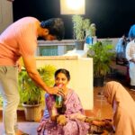 Anshita Akbarsha Instagram - Behind the Scenes / Chellamma Engagement Fun 😂🫰🏼🤍. #fun #funny #funnyvideos #vijaytv #comedy #trend #bride #bridal #maruthani #mehandi #mehandidesign #making #makingvideos #cute #chellamma #laugh #laughing
