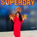 Anshita Akbarsha Instagram - “KARMA SAID,” If you break someone’s heart and they still talk to you with the same excitement and respect, Believe me, they really love you. 👗 @camellia_dezigns #be #smile #life #happy #red #positivity #bepositive